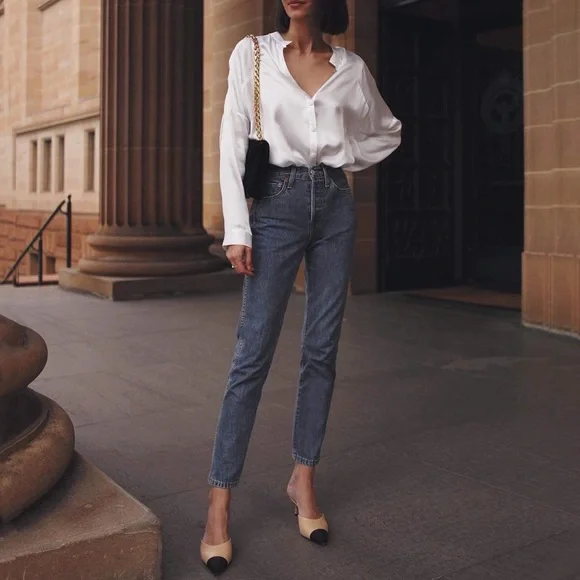 levi’s  high rise wedgie icon tapered slim jean in bite my dust grey, size 27 - Picture 3 of 13